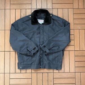 early 2000s National Patrol Work Jacket Faux Fur Collar